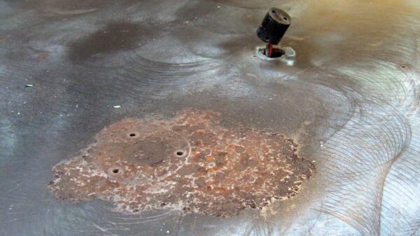 Rust on the roof will require treatment.