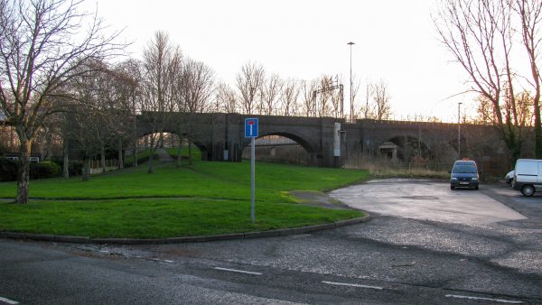 Railway viaduct is still there