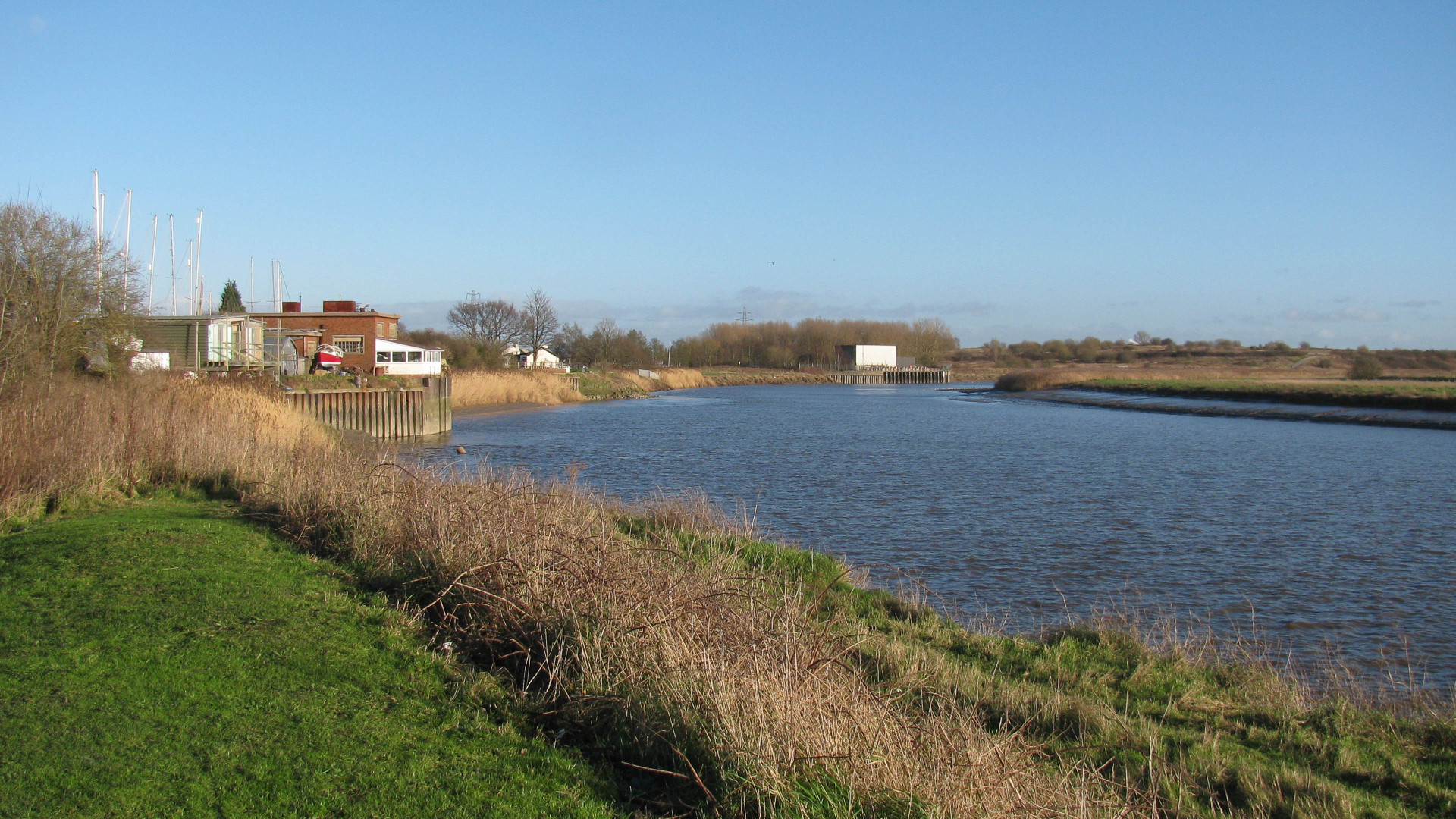 The River Mersey is looking more like a river than an estuary.