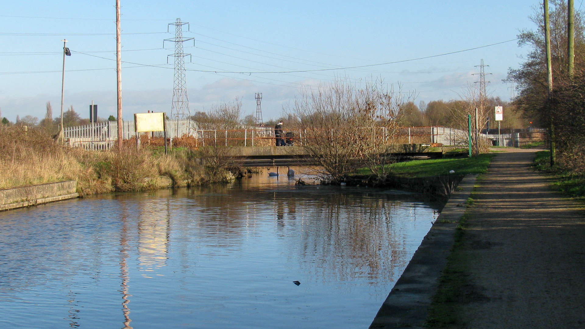 The second swing bridge is now a fixed bridge