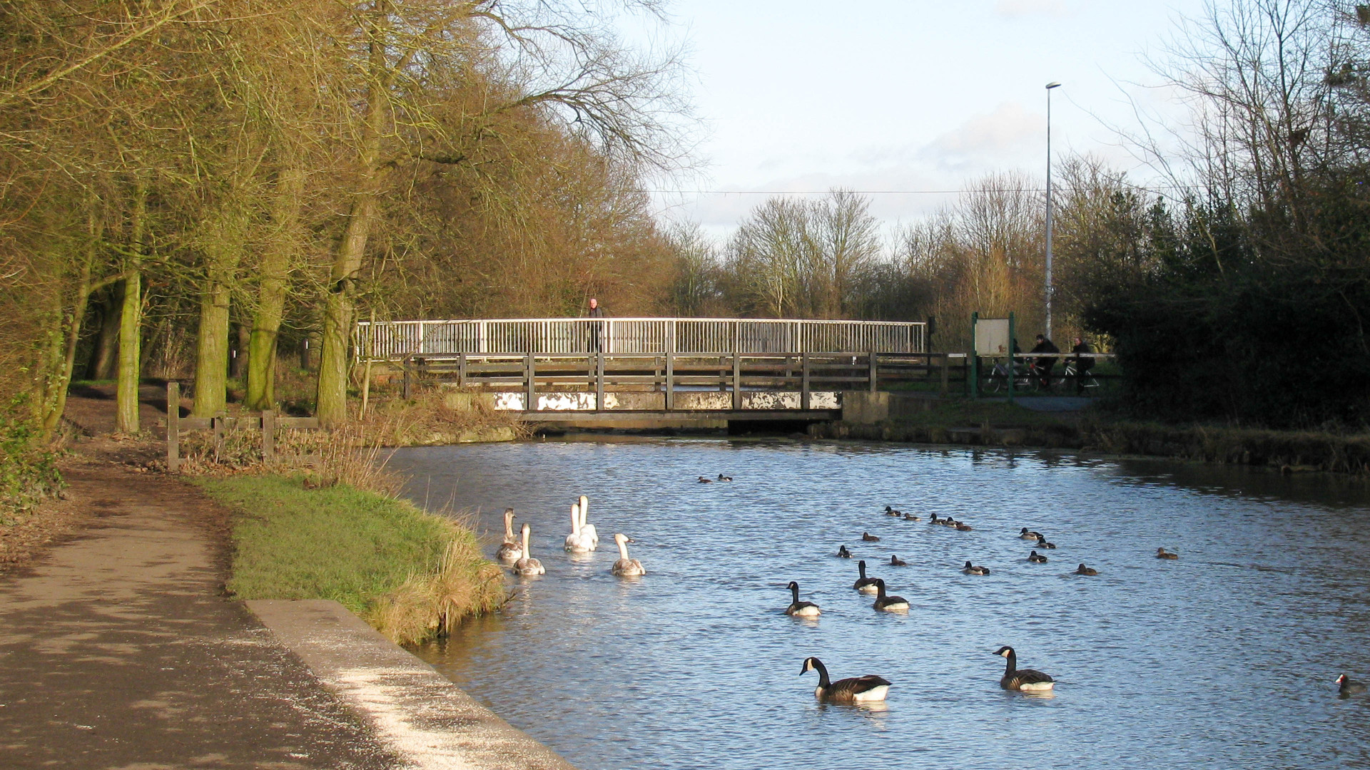 The pair of Bewsey Bridges are both too low for navigation