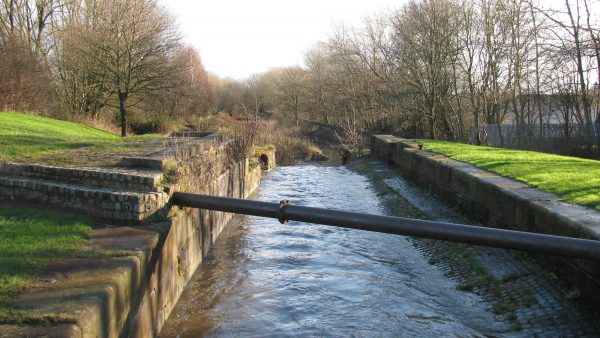 A Swing Bridge once crossed the Top Lock