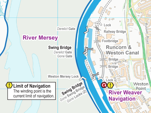 Extract from Runcorn & Weston Canal Map
