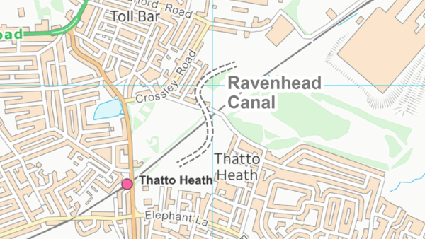 Ravenhead Canal Map