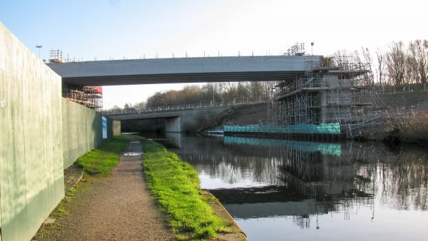 Mersey Gateway route crosses the Bridgewater Canal
