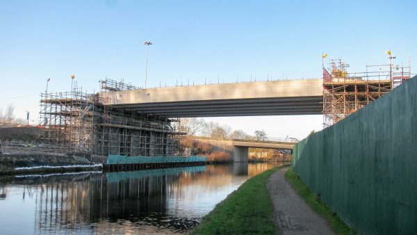 Bridgewater Canal crossing for the Mersey Gateway route 
