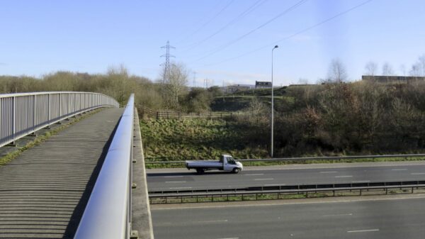 Crossing the M60 Motorway