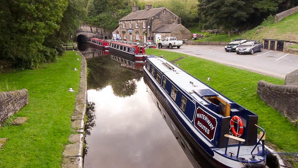 Waiting outside the Marsden (North East) Portal of Standedge Tunnel.