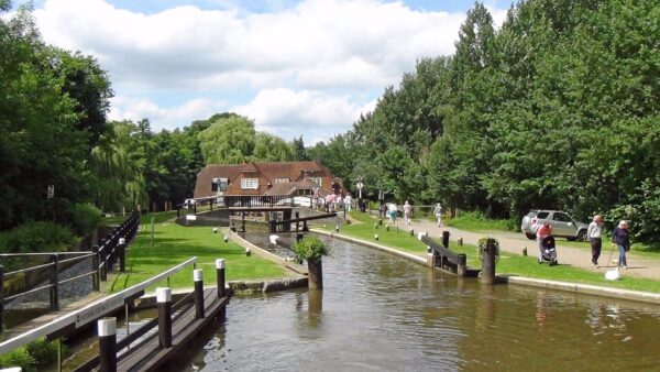 Pyrford Lock.