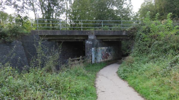 Disused railway bridge is still there