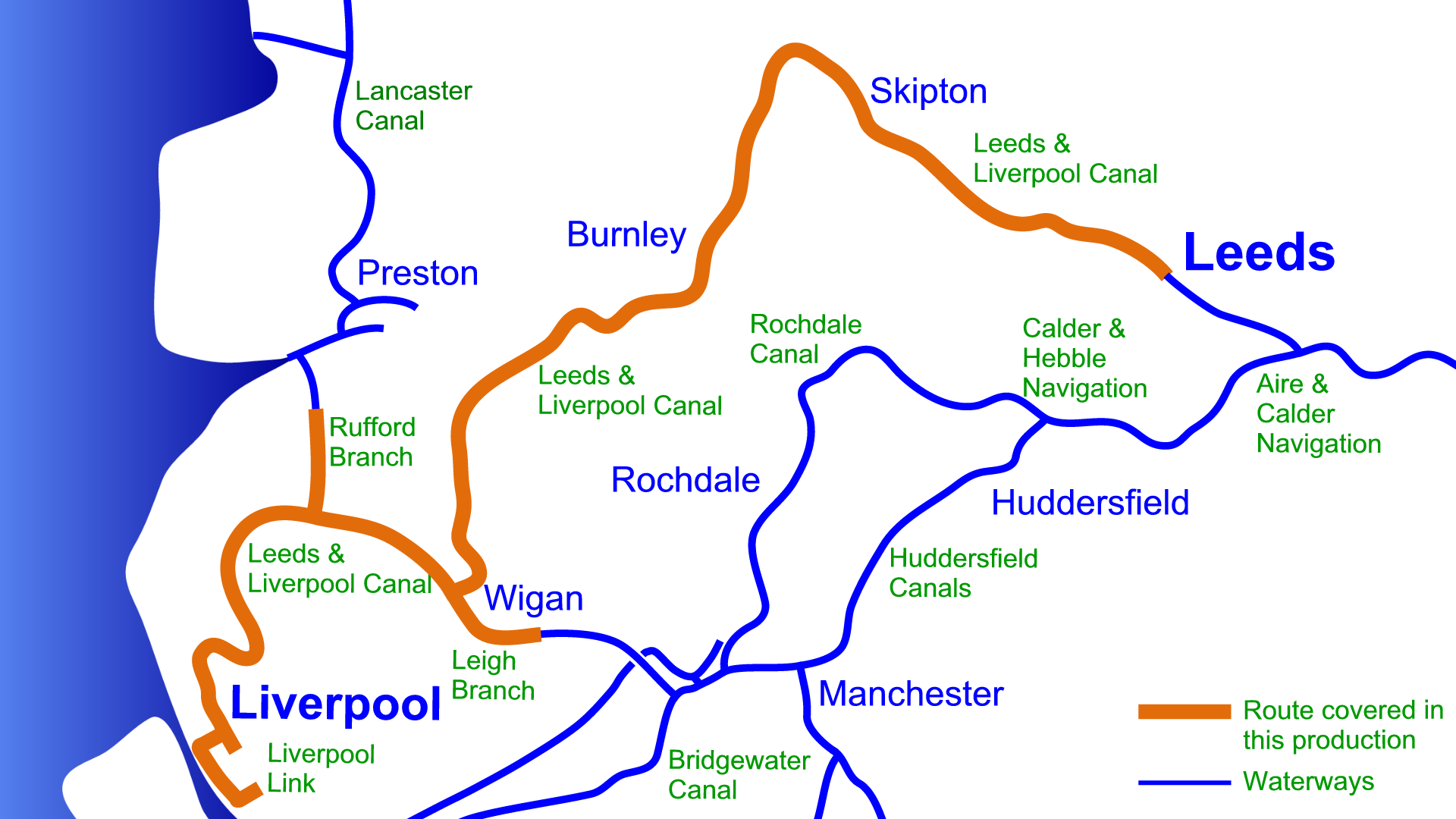 leeds liverpool canal map Leeds Liverpool Canal Maps Waterway Routes