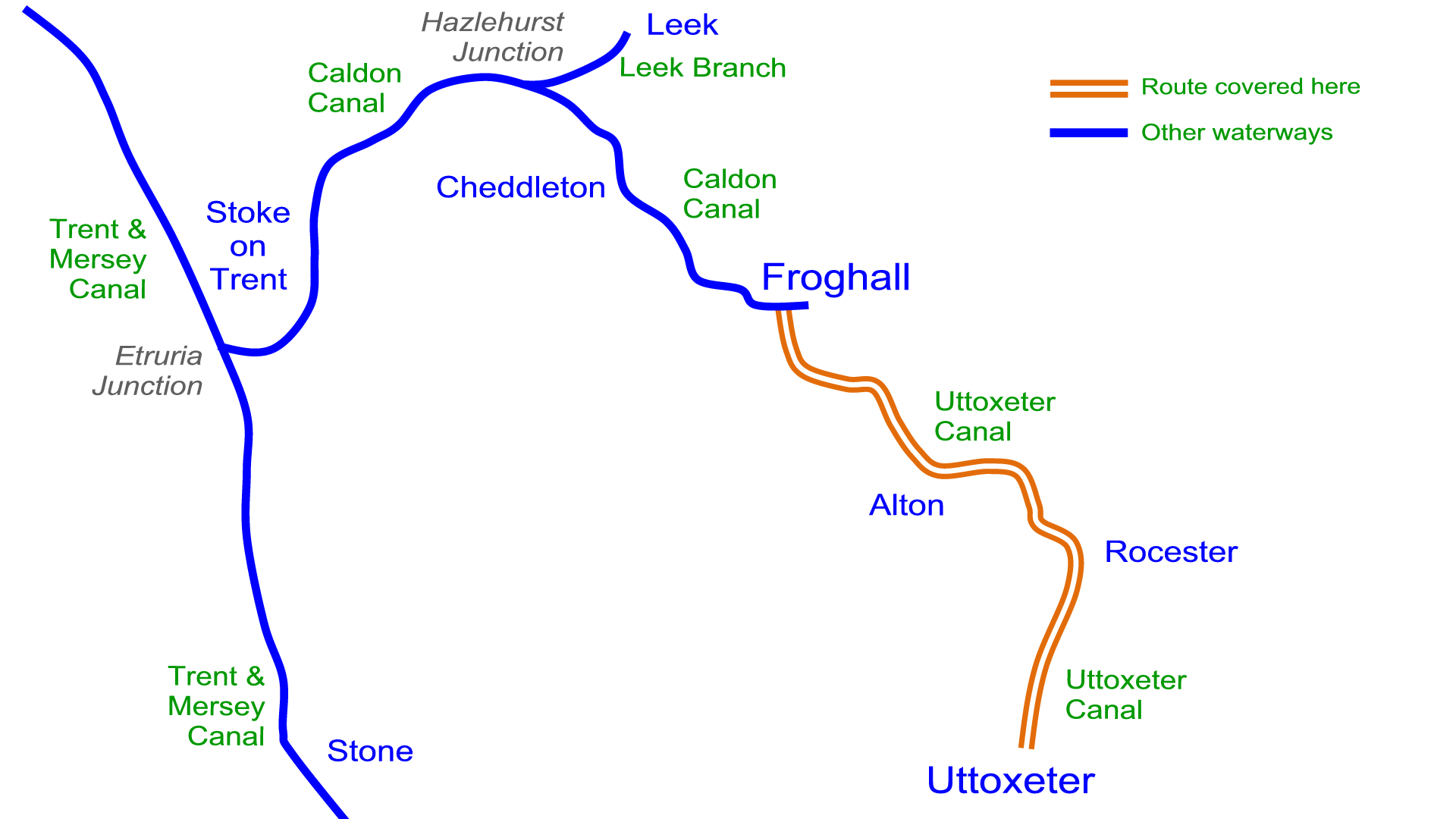 Uttoxeter Canal Map – Waterway Routes