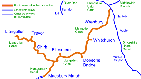 Llangollen Canal Maps - Waterway Routes