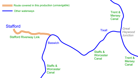 Stafford Riverway Link Maps - Waterway Routes