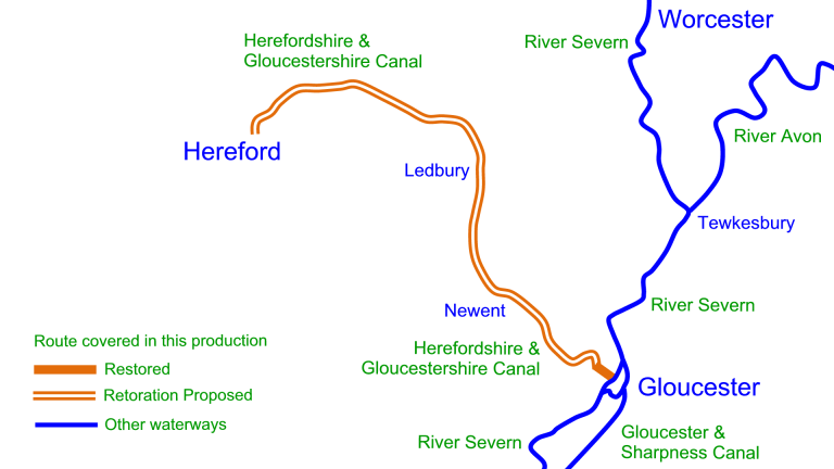 Herefordshire & Gloucestershire Canal (Restoration) Maps - FREE ...