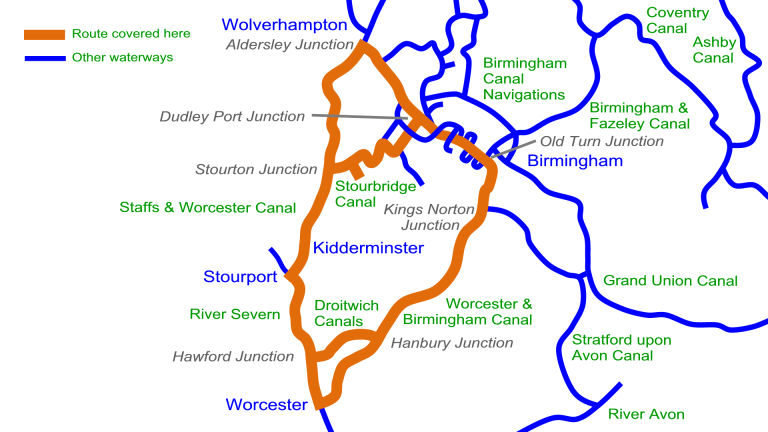 Stourport Ring Maps - Waterway Routes