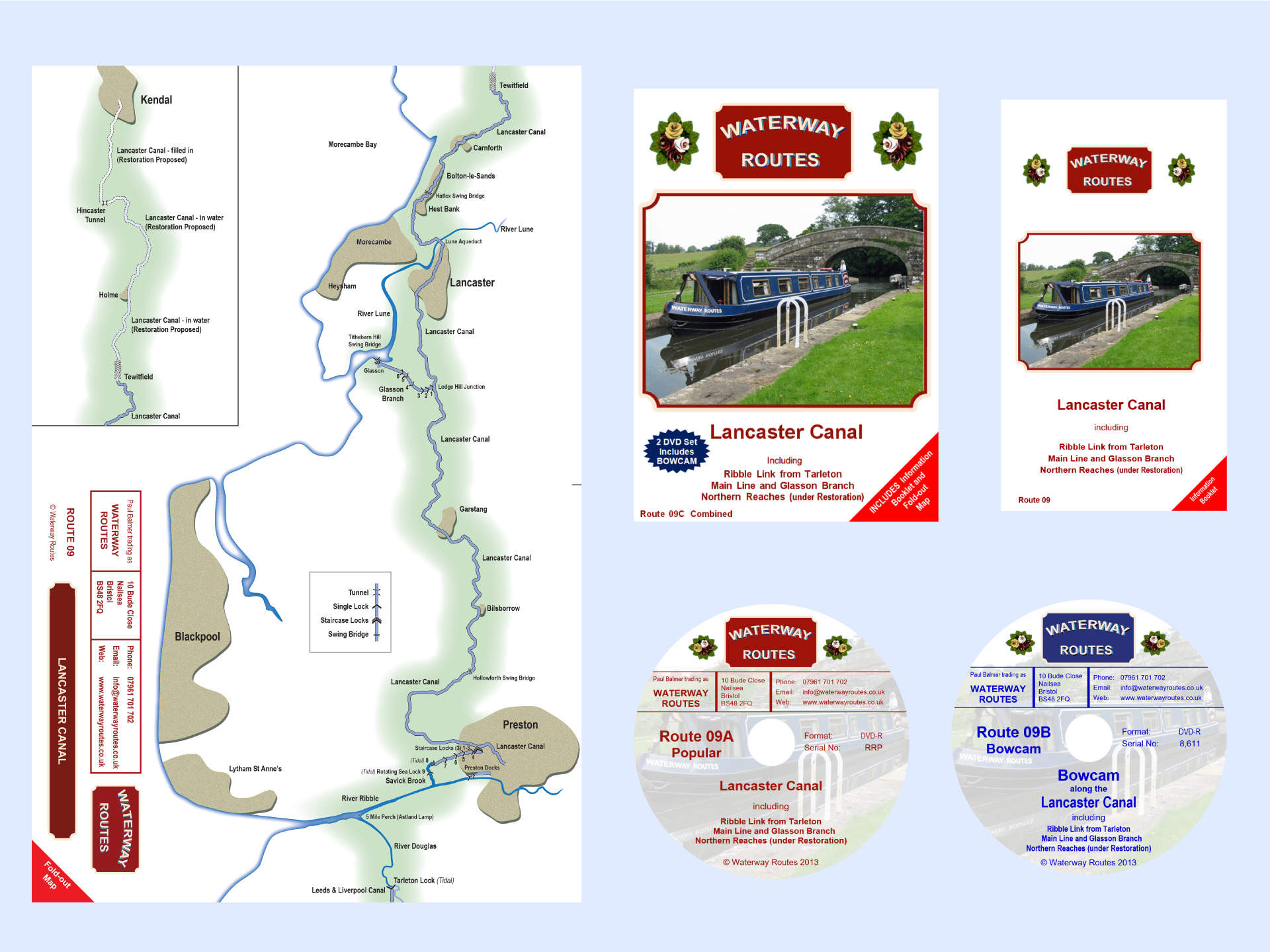 Lancaster Canal Combined Dvd Waterway Routes