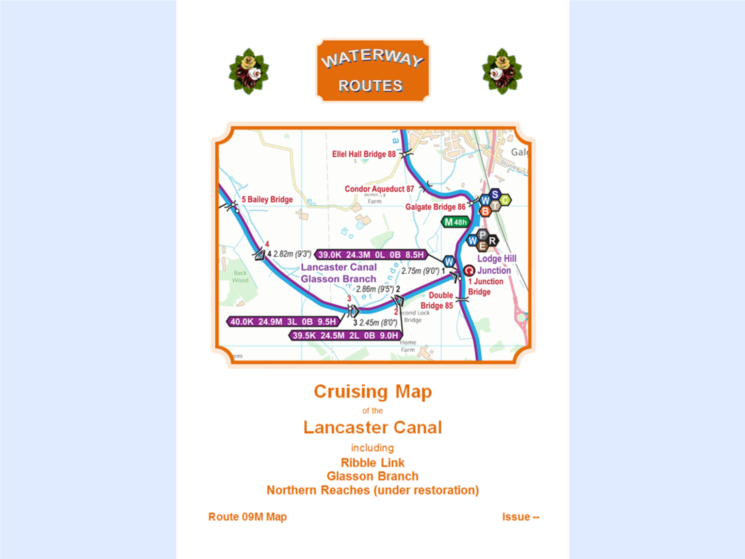 Lancaster Canal Cruising Map For Download Waterway Routes