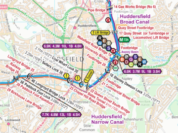 Huddersfield Canals Map for Download - Waterway Routes