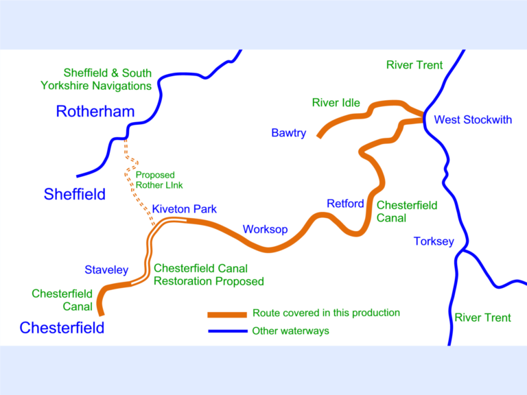 Chesterfield Canal Map For Download - Waterway Routes