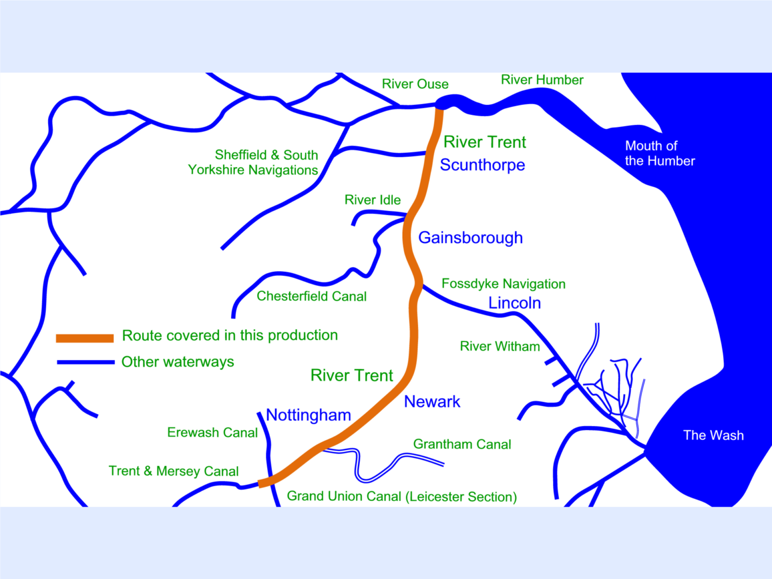 River Trent Map for Download - Waterway Routes