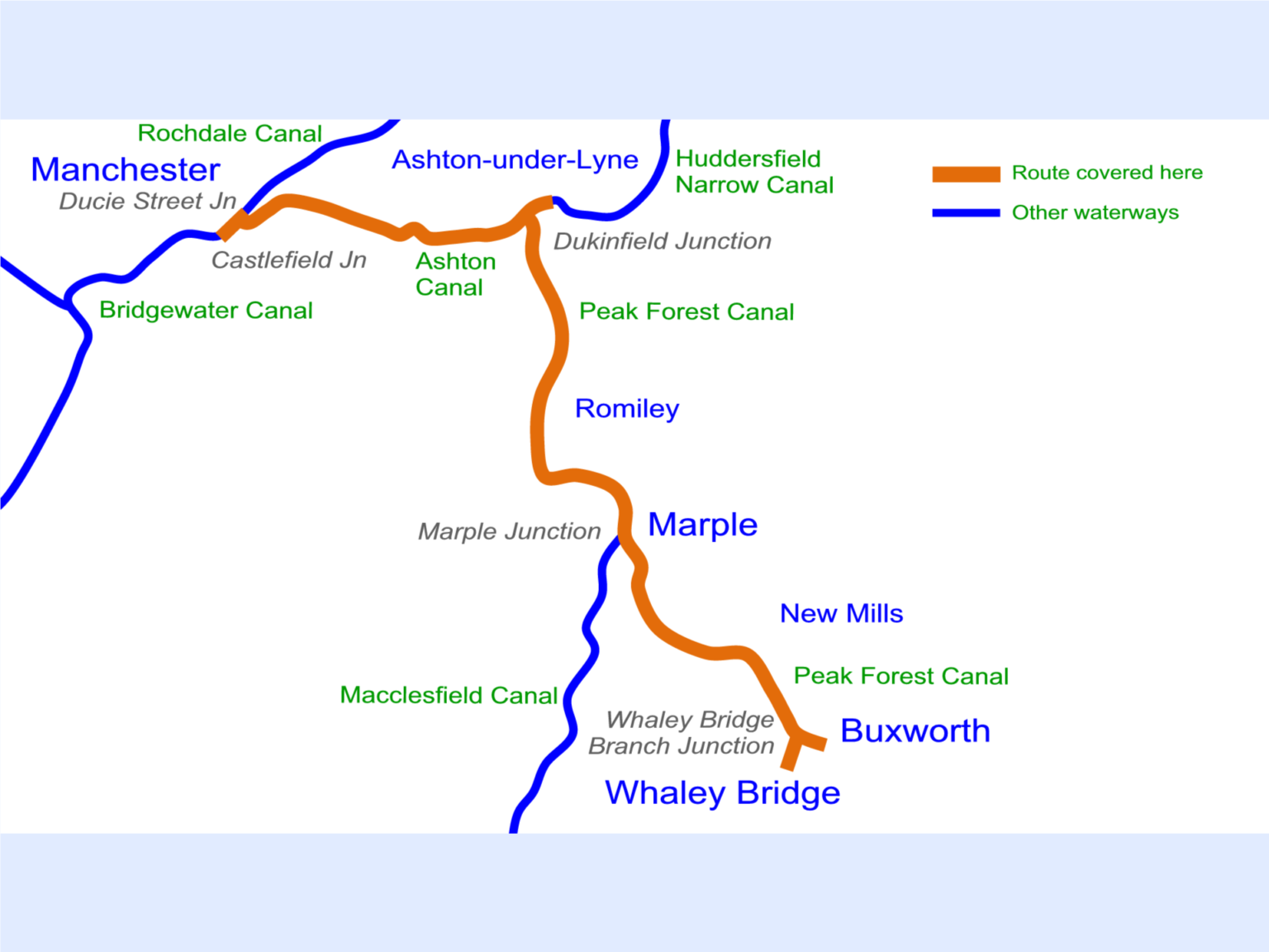 Ashton and Peak Forest Canals Map for Download - Waterway Routes