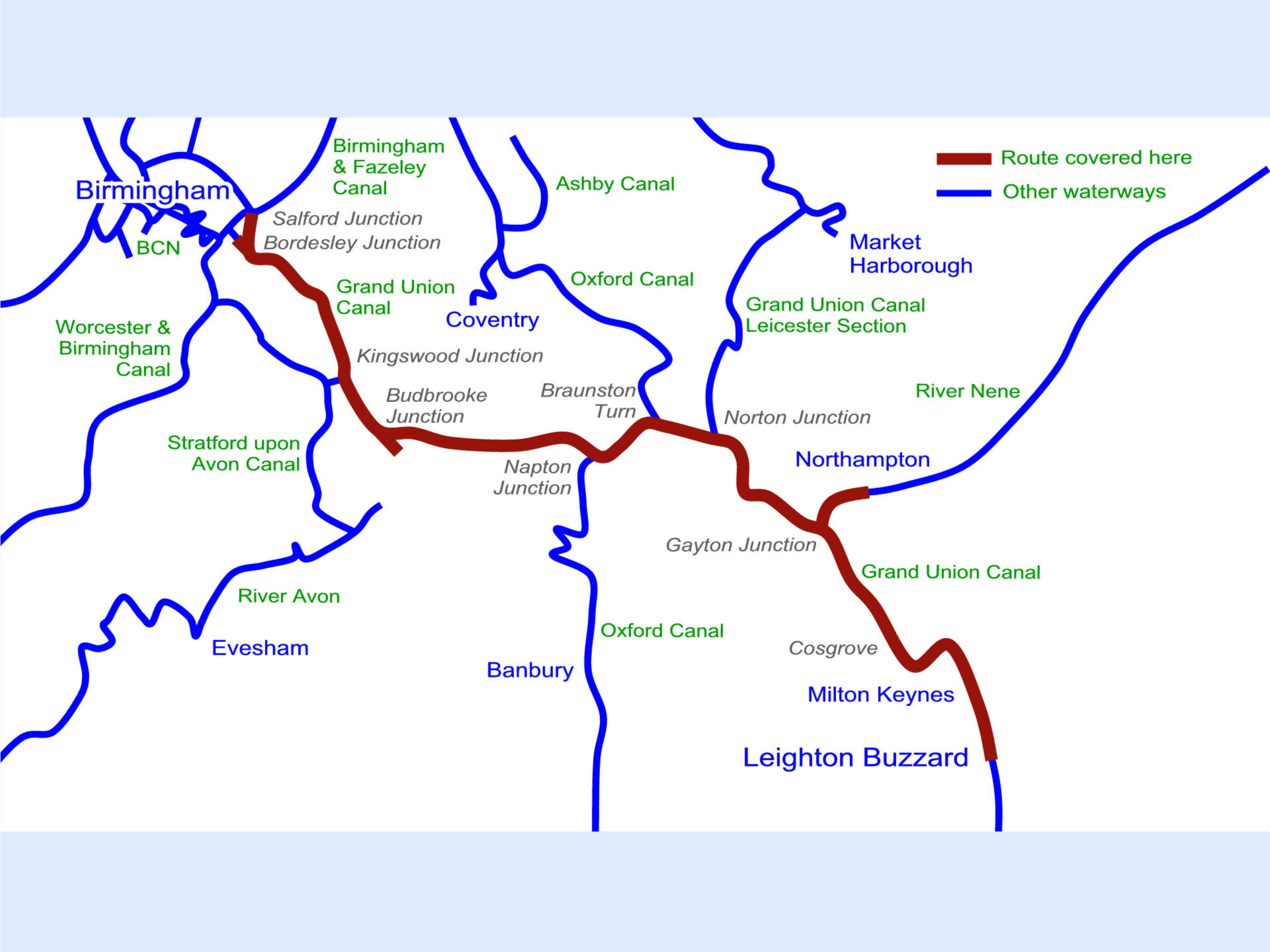 Grand Union Canal (North) Combined DVD – Waterway Routes